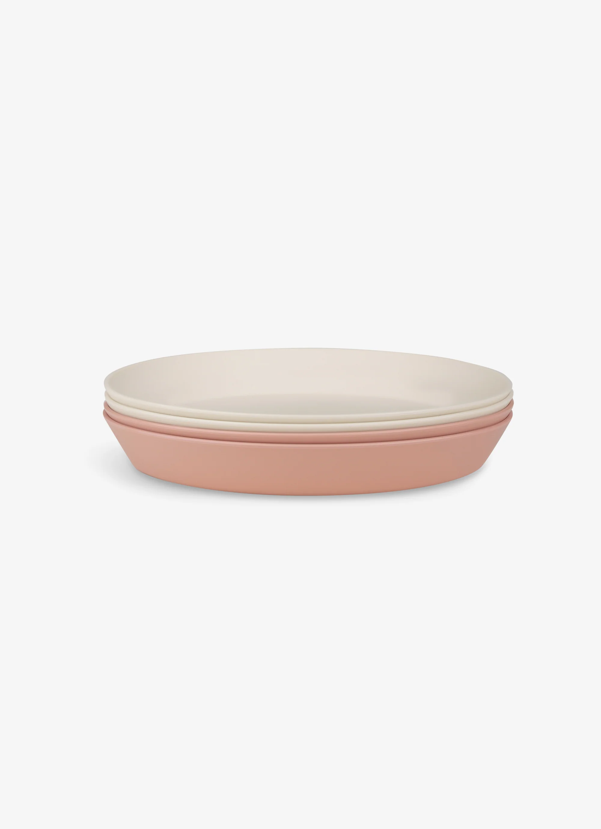 Eco Plates Set of 4 in Pink/Cream